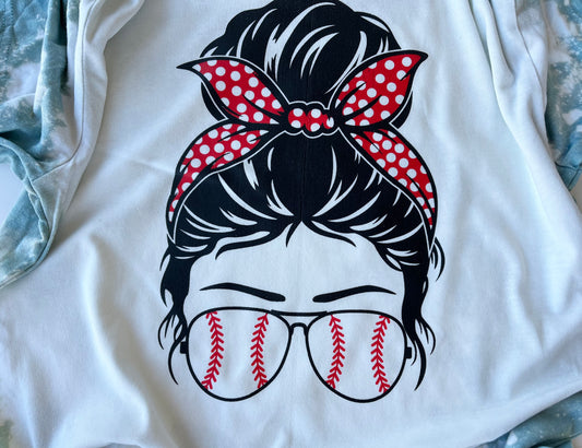 Baseball Mama Bleached Tee